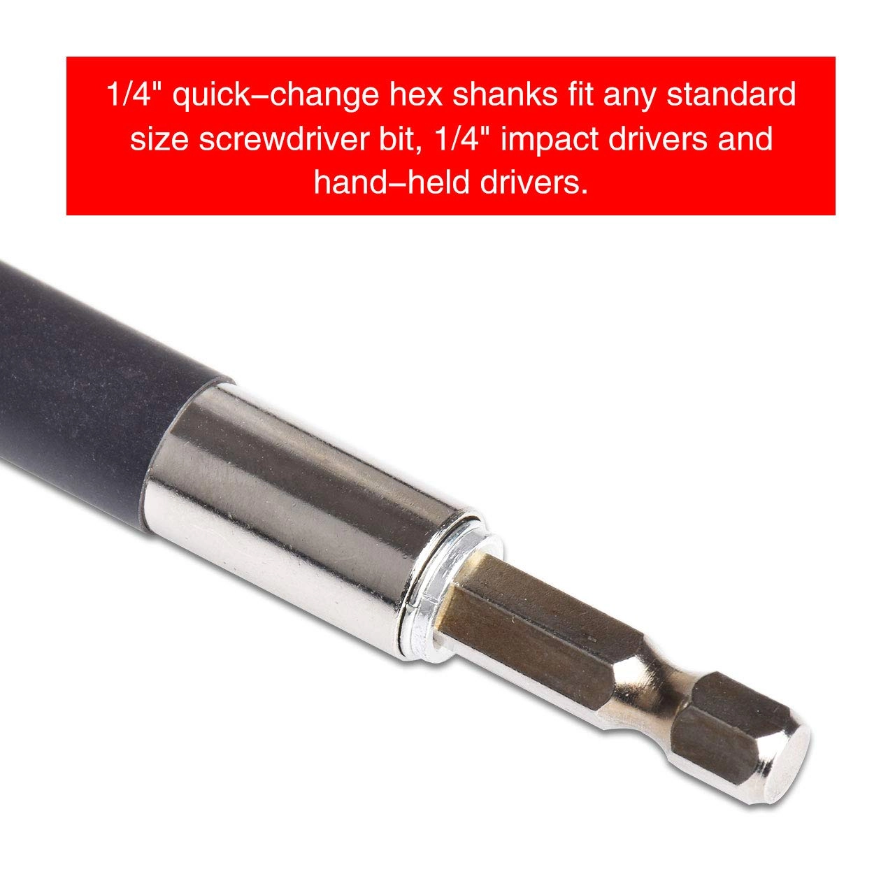 Quick Release Magnetic Screwdriver Extension Bit Holder - 80-120mm 120-200mm 140-240mm 1/4 Inch