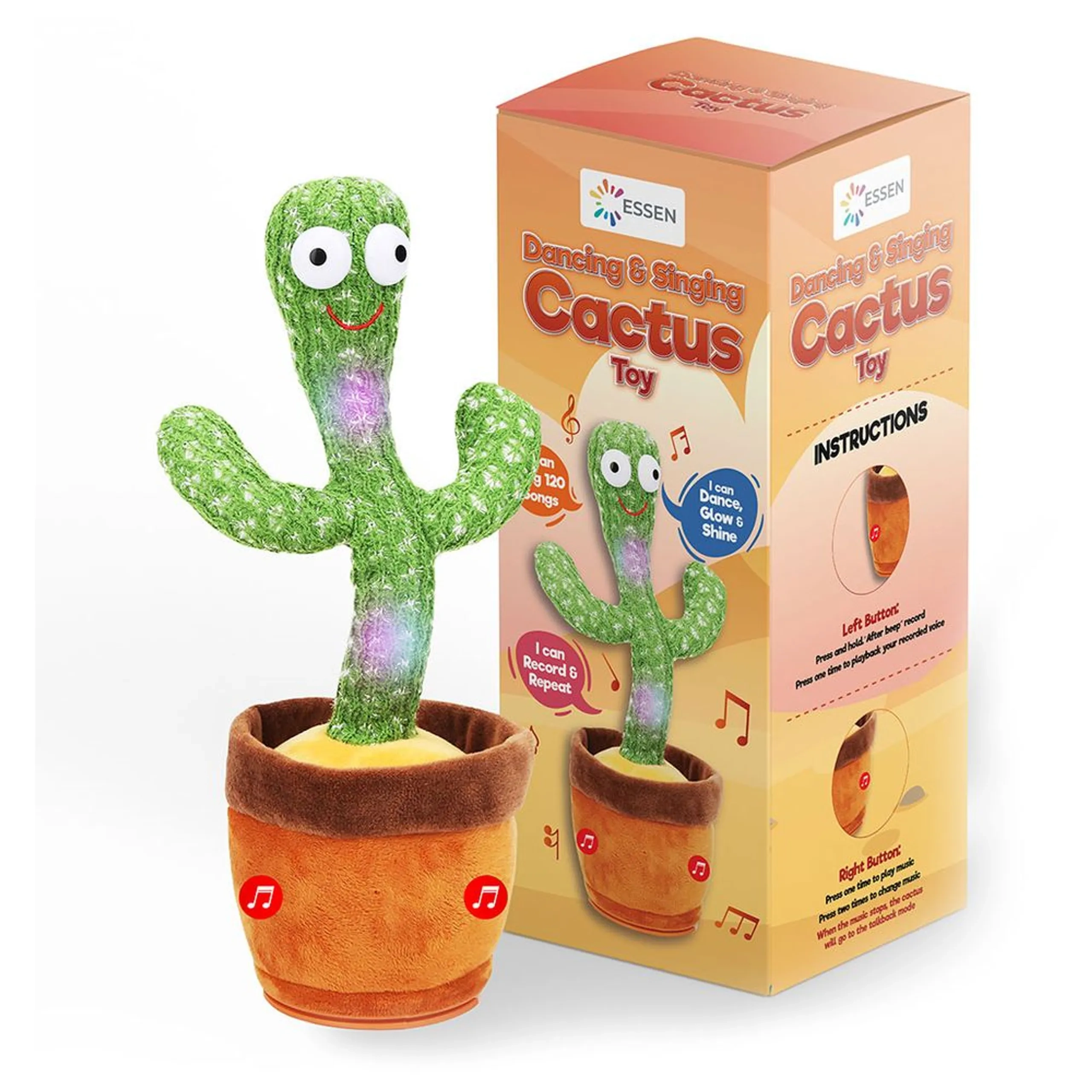 Gambol Cactus Essen 32 cm Dancing Singing Talking Plush