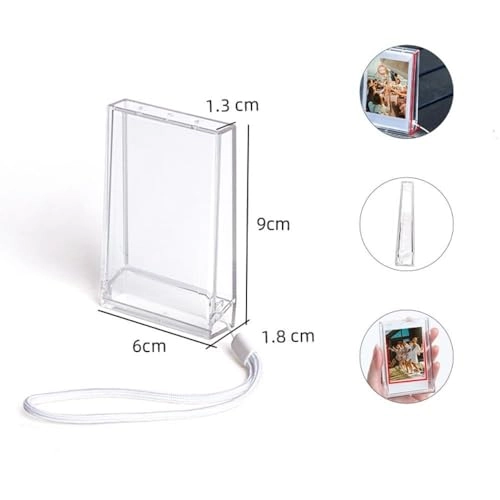 Mini Photo Holder Storage Case - 3 inch Wrist Lanyard Set