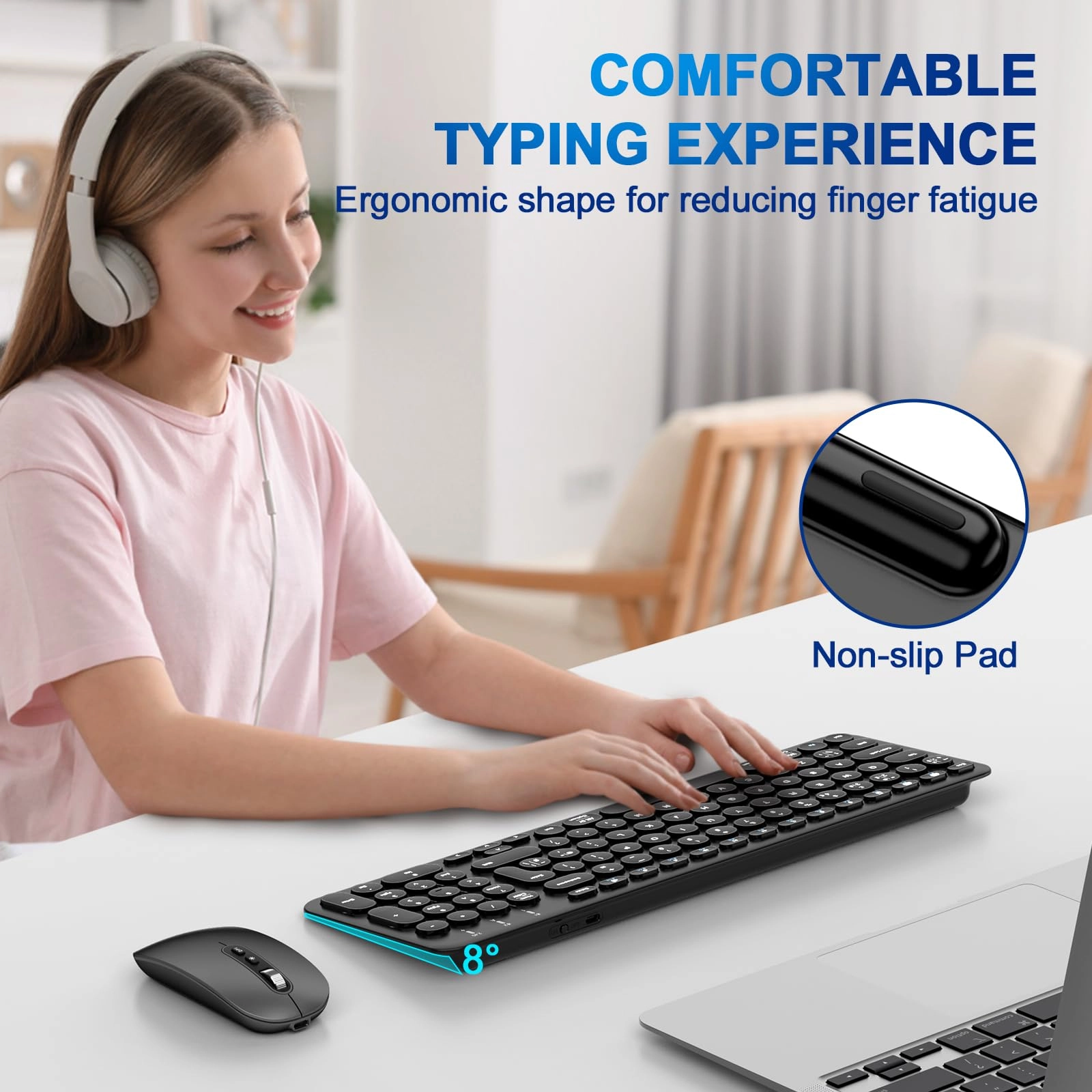 Wireless Keyboard Mouse Combo - UK Wireless