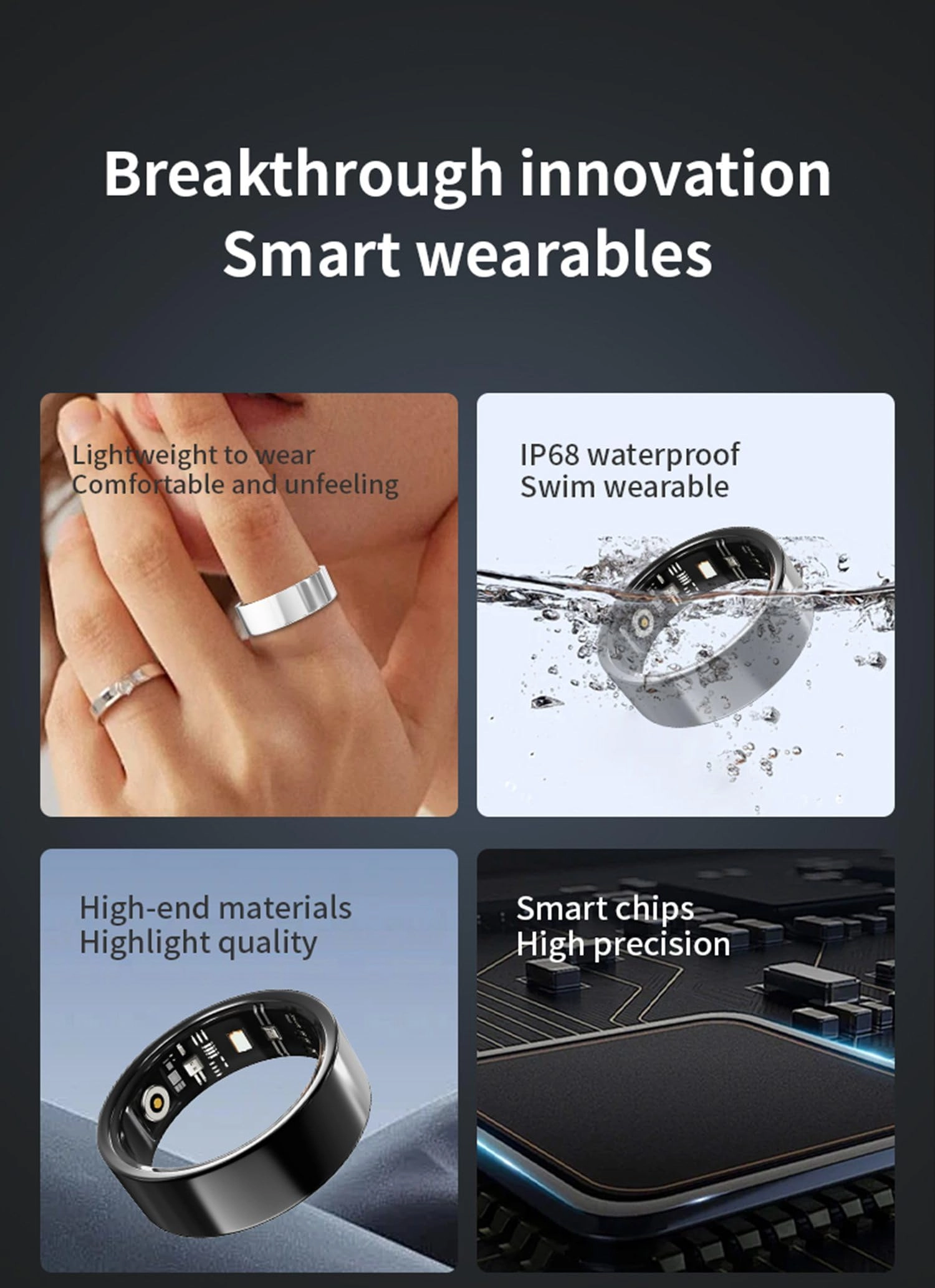 Smart Ring - Bluetooth Health Tracker