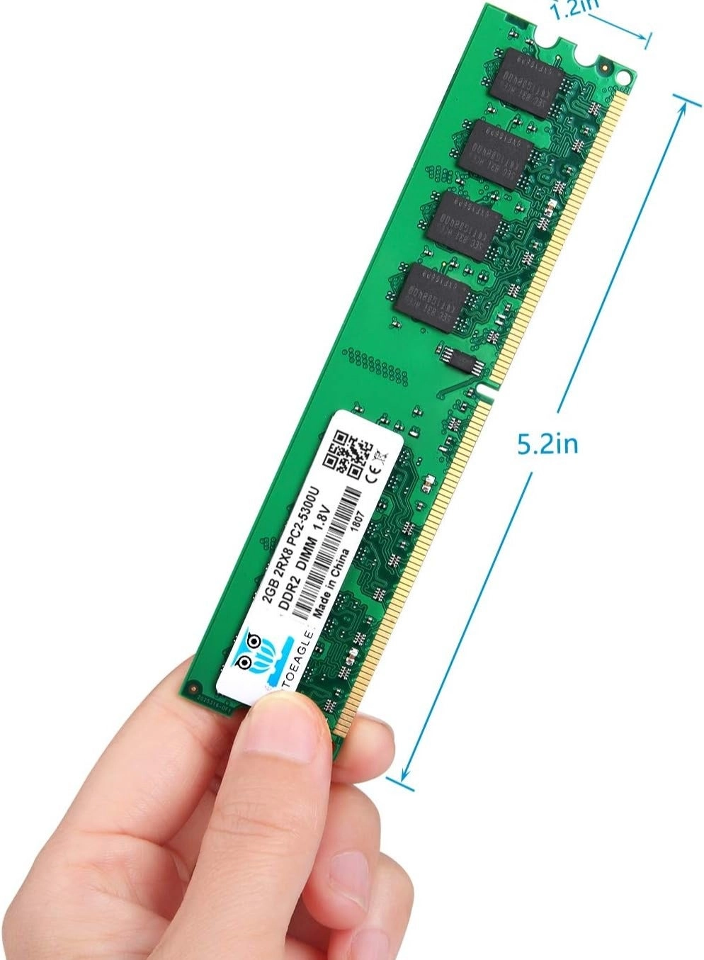 PC2-5300U - 4GB 667MHz 240-pin DIMM DDR2