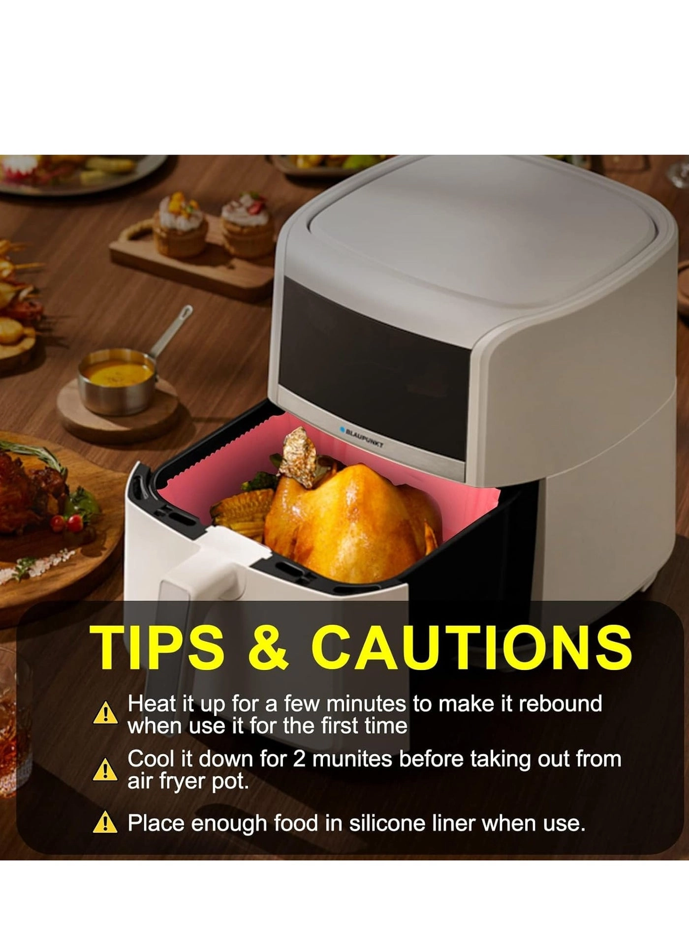 Air Fryer Silicone Liner - food-grade silicone