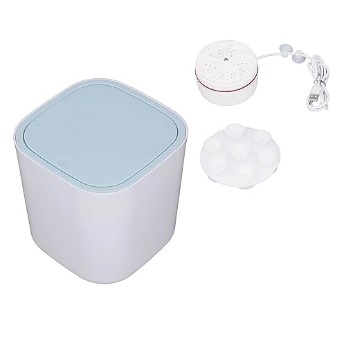 3.8L Mini Washing Machine, Smart Timing USB Charging 18W Noise Reduction Prevent Winding Portable Washing Machine Difficult To Deformation for Business Trip