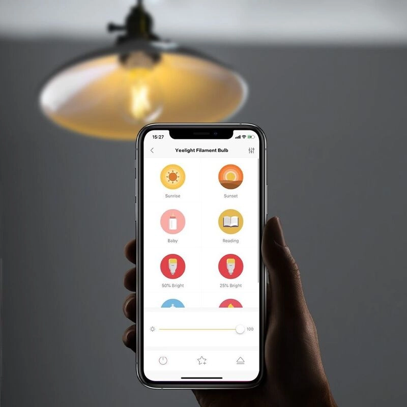 Yeelight Smart LED Filament Bulb - 25,000 hours Adjustable brightness