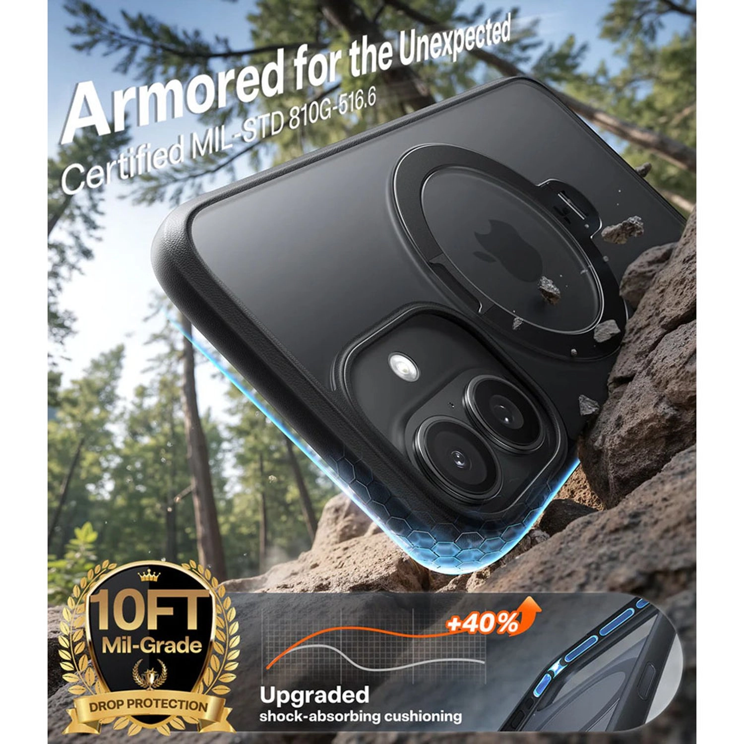 Ostand Spin Series Case with MagSafe for iPhone 17