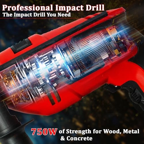 Impact Drill - 750W 13MM 0-2300 RPM