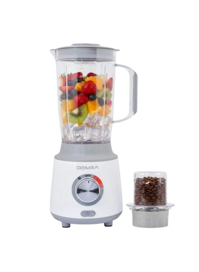 DOMEA KB125N - Blender & Grinder Combo 2-Speed Pulse Stainless Steel Blades