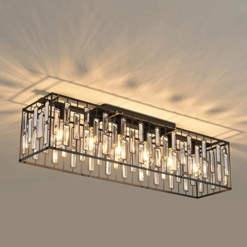 Modern Crystal Ceiling Light - Dimmable