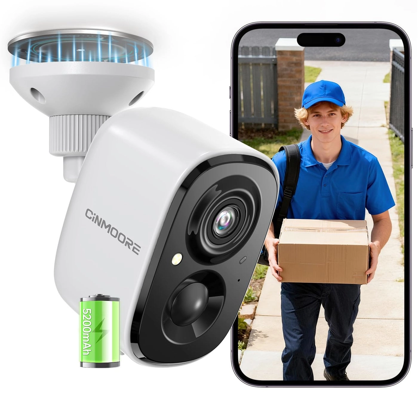 CINMOORE Indoor Security Camera 2.5K