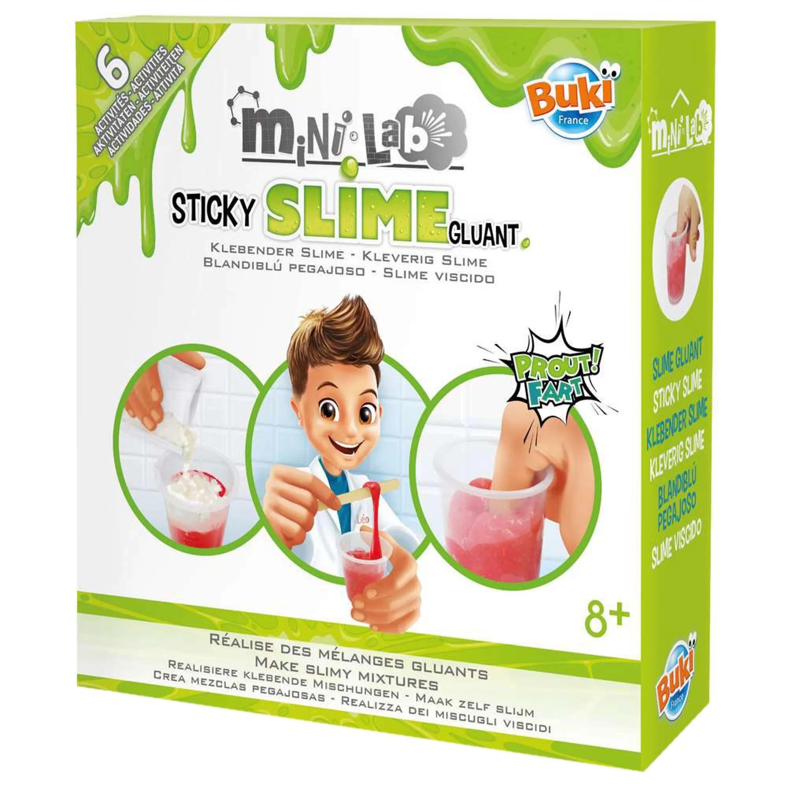 Buki France Mini Lab Slime Kit Science - 8 to 13 years+ 6 pieces