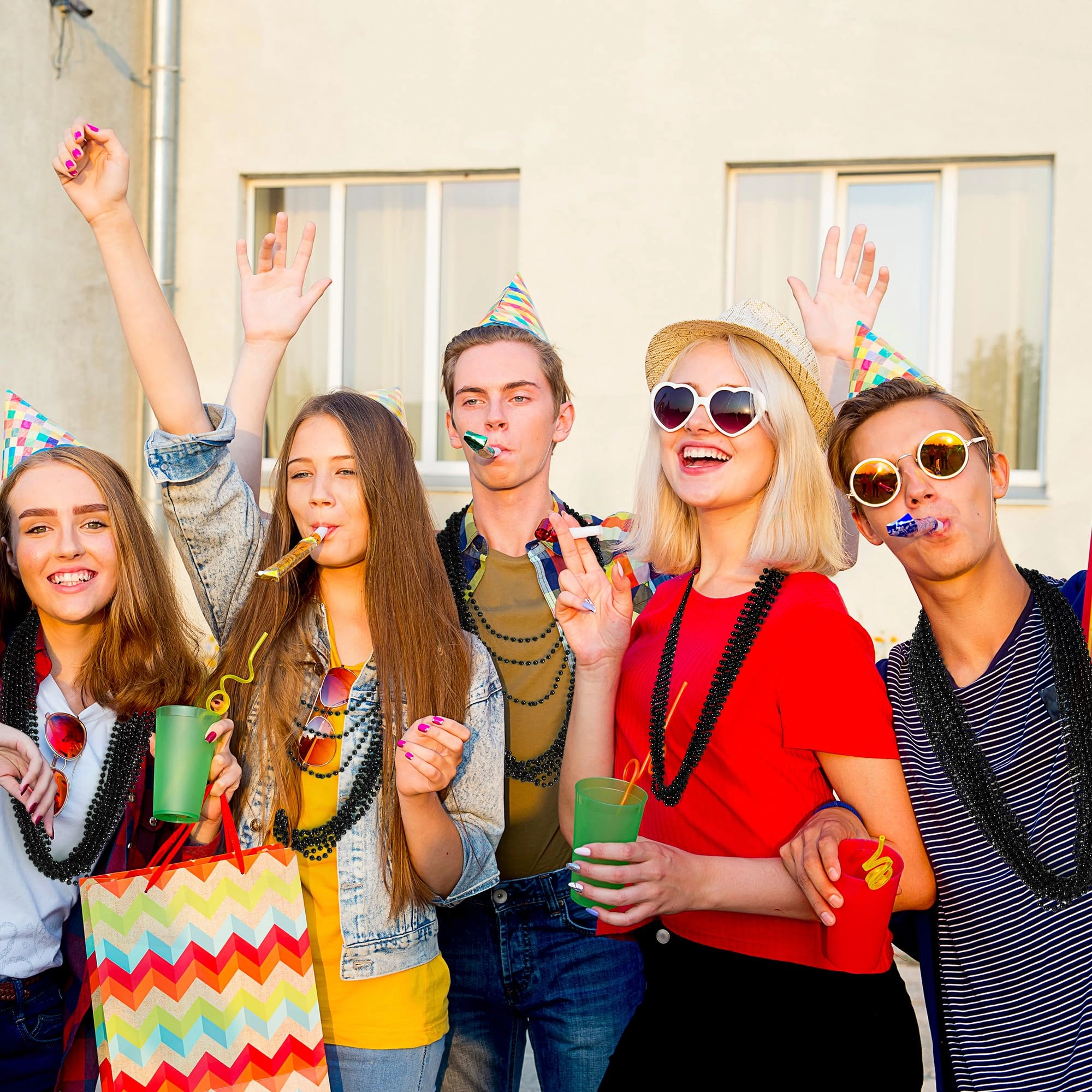 Bead Necklace - 120PCS 33"