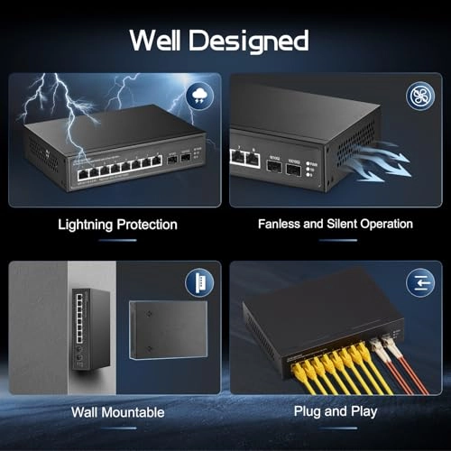 8x2.5G+2x10G SFP - 10-ports