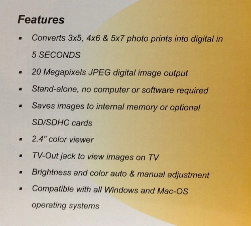 PD20 - 20MP Photo Digitizer