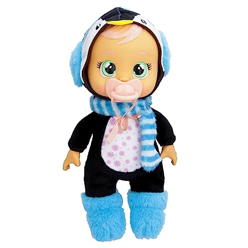 Izzy Baby Doll - 9" Cries Real Tears Blue Penguin Themed Pajamas Ages 18 months+