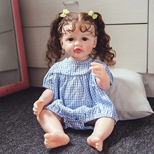 Reborn Doll - 22 Inches (55 cm) Vinyl Girl Sleeping Ages 3+
