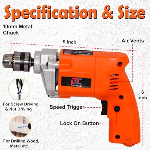 10mm 400W Electric Drill + 801 850W Angle Grinder
