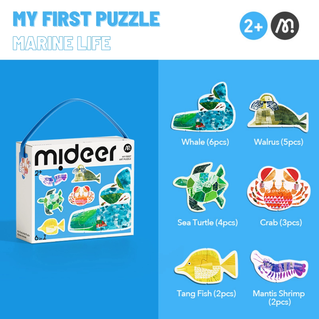 Marine Life Puzzle (30654455-MD1463) - 22 pcs