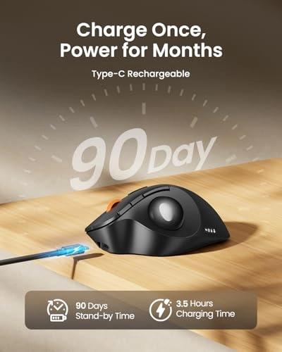 EM02 Trackball Mouse - Bluetooth