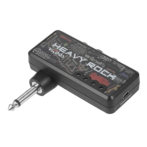 Guitar Plug Headphone Amp - Compact Portable Built-in Distortion
