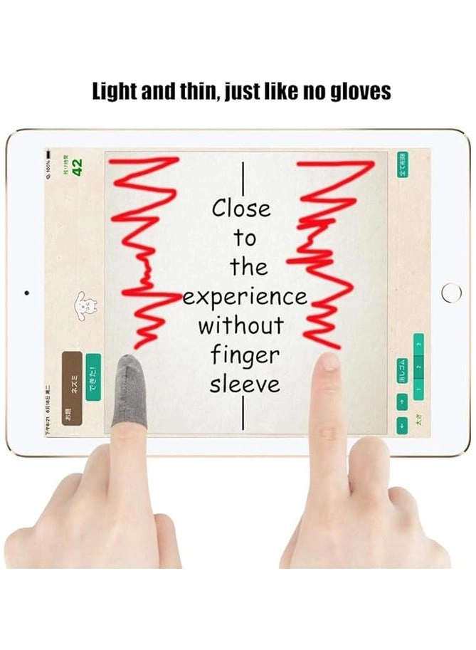 Finger Sleeve - Silver Fiber Anti-Sweat For iPhone/iPad/Android