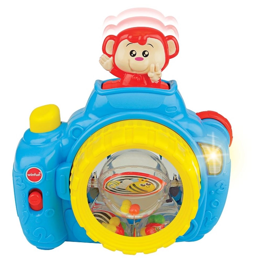 Pop-Up Monkey Camera - 9 months plastic