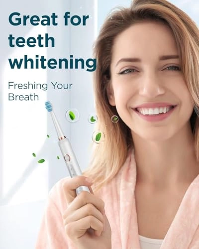 Electric Toothbrush - 8 Brush Heads 5 Modes 2 Minute Timer