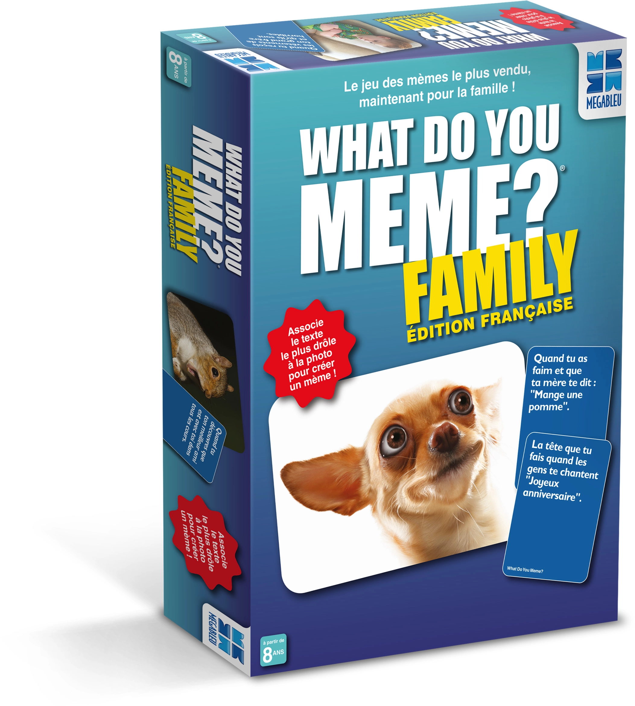 MEGABLEU What Do You Meme ?: Family Edition - Card Game (French)