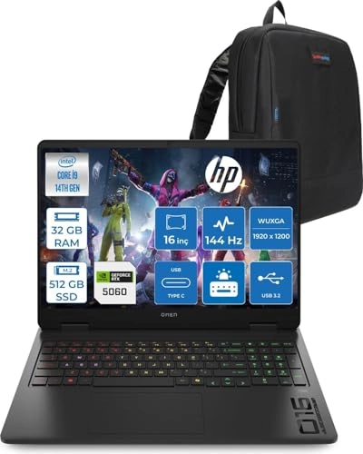 Omen 16-AM0033NT - 16'' Core i9-14900HX 32GB DDR5 512GB SSD