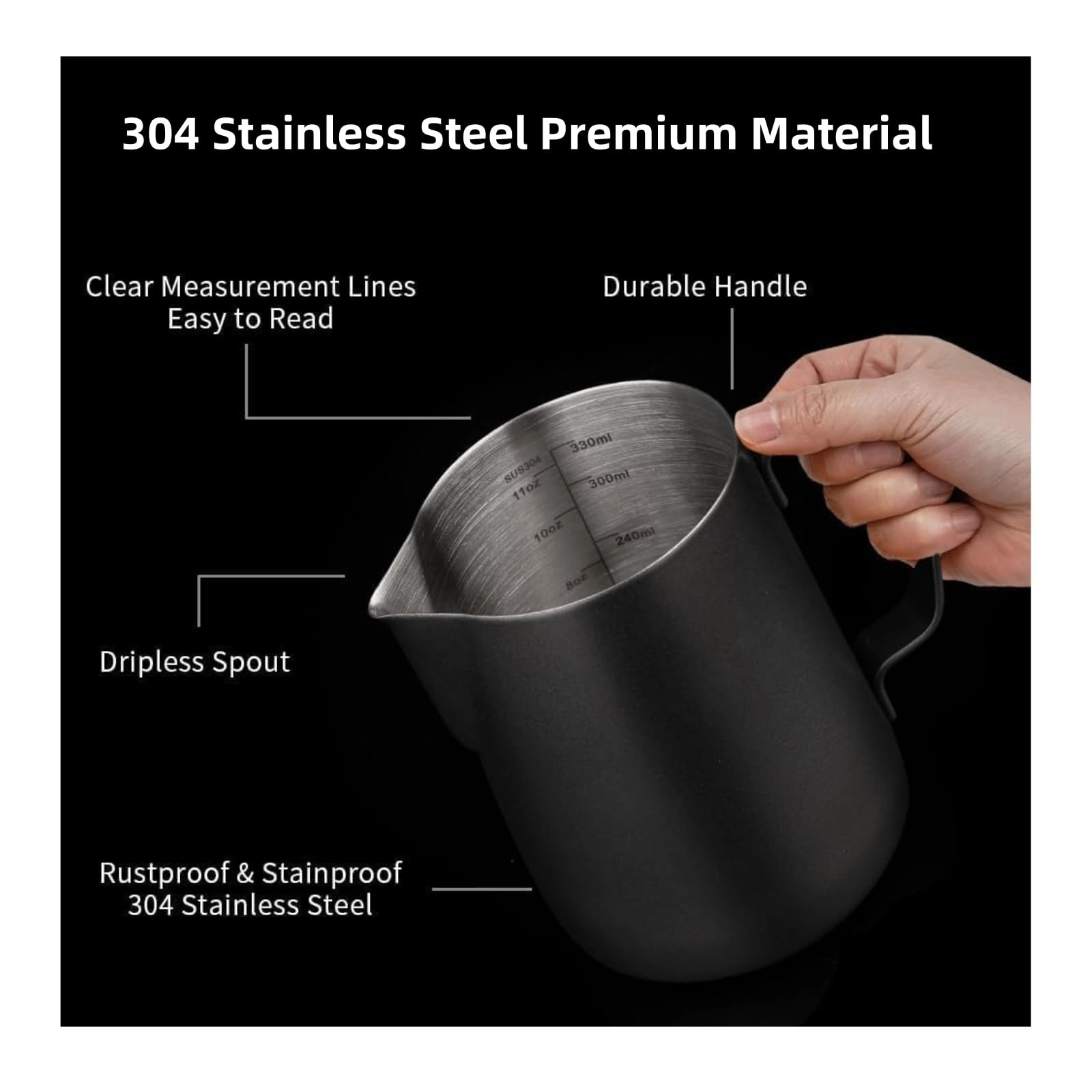 51mm Coffee Tamper + WDT Tool + Stirrer - 13.3cm + Frothing Pitcher - 350ml + Latte Art Pen - 13.5cm + Tamper Mat + Stencils - 16pcs + Dosing Funnel + Coffee Sifter Sprinkler Powder