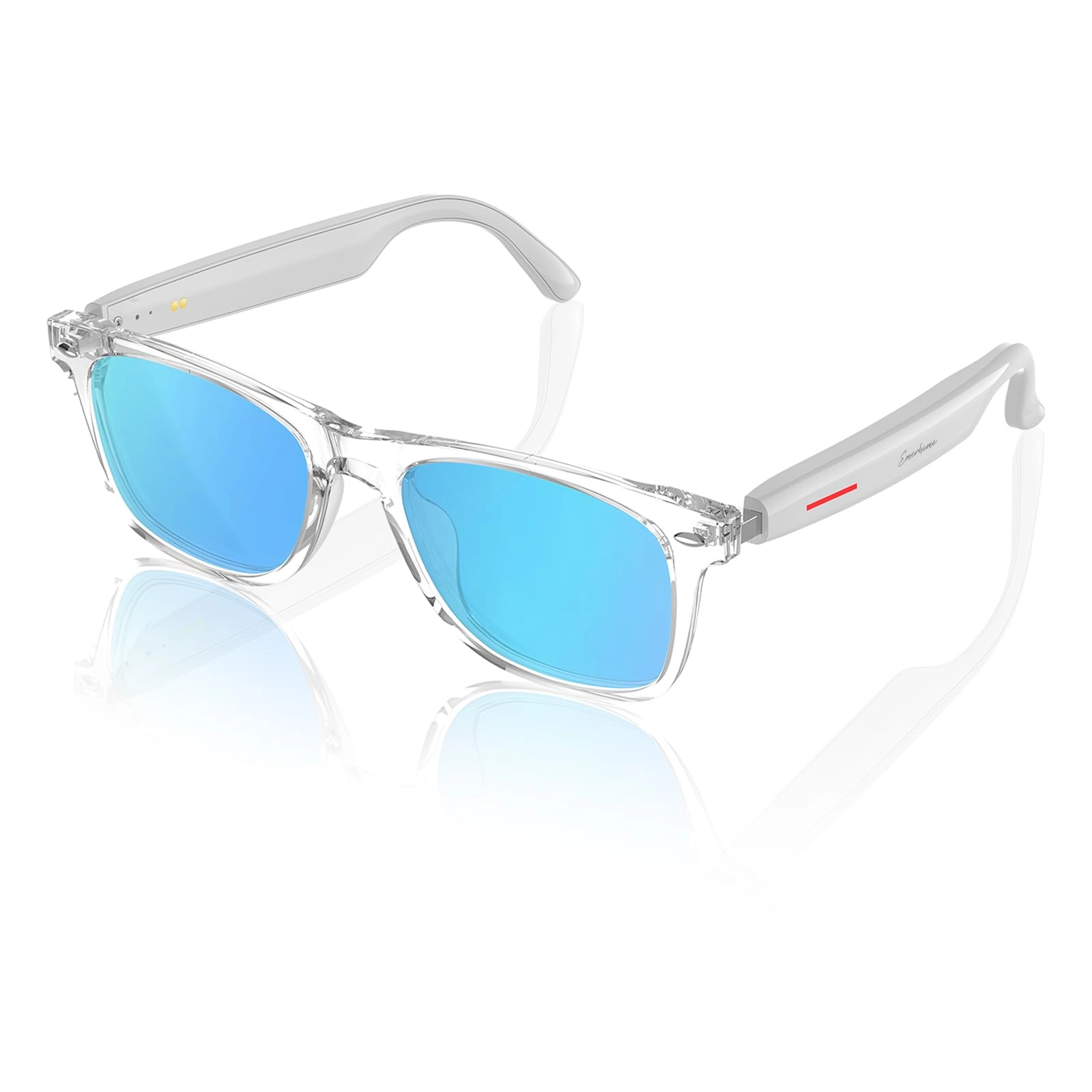 Emerhome Smart Glasses - Bluetooth Touch Control Clear Lens