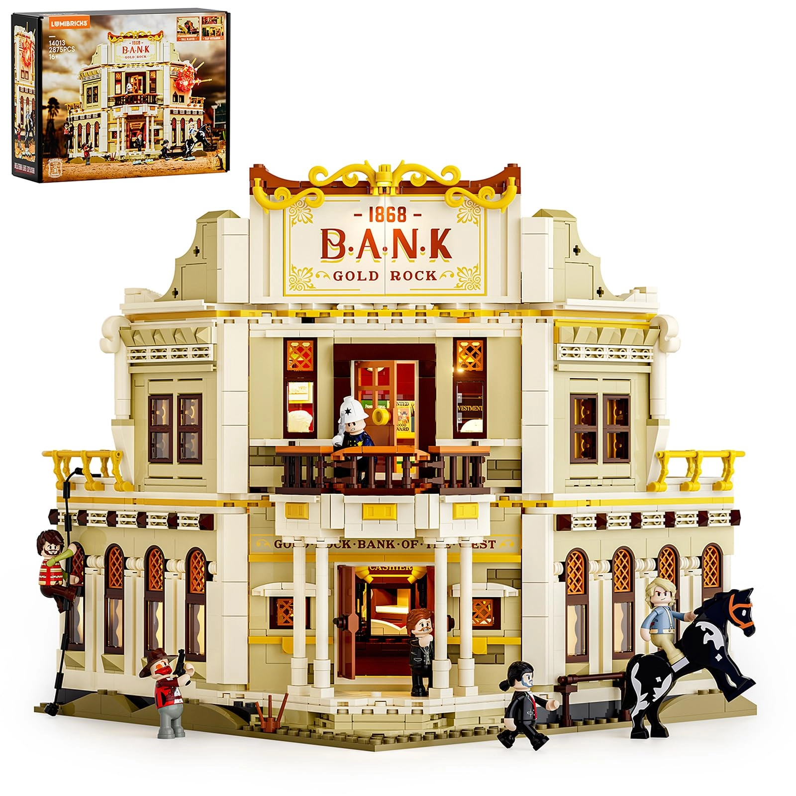 Lumibricks Western Bank Heist Puzzle (14013-EU) - 2875 pcs