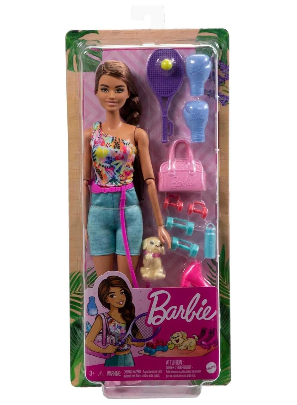 Barbie Doll - Puppy Workout Outfit Roller Skates