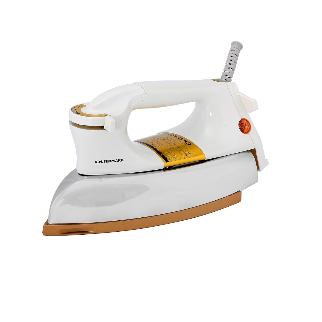Olsenmark Middle East L.L.C Automatic Dry Iron - 1200W 60-micron Teflon Soleplate