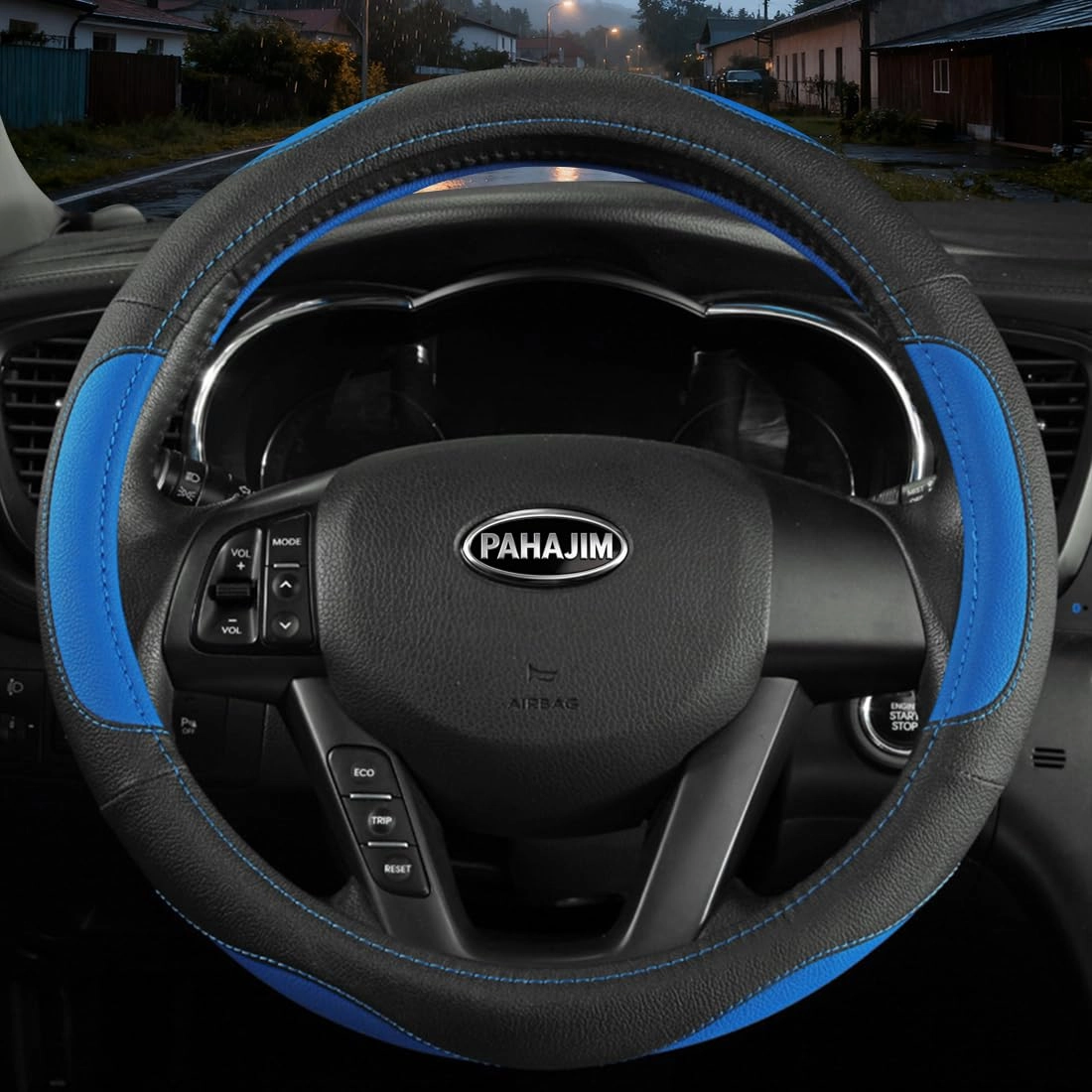 Leather Car Steering Wheel Covers
