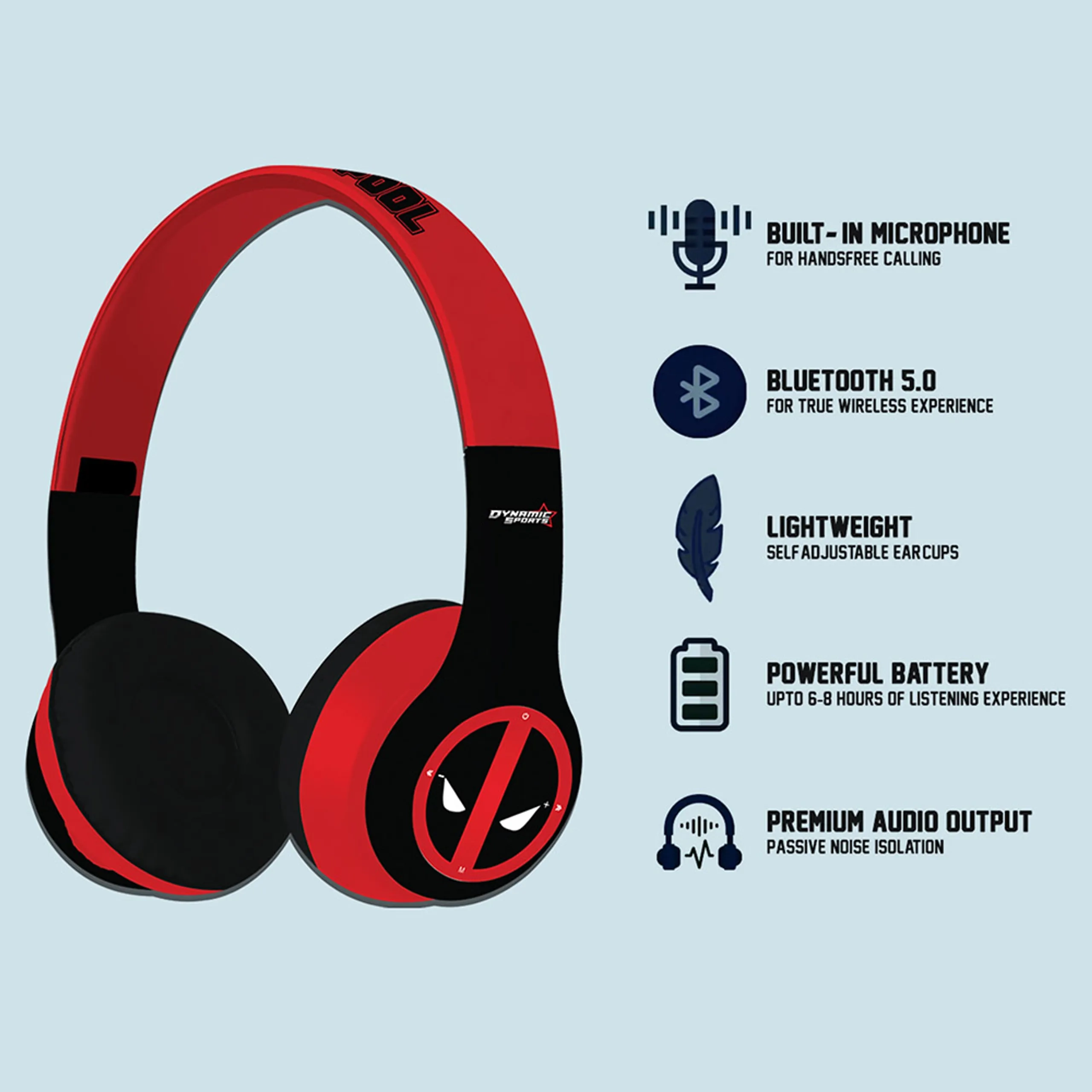 Disney Deadpool Wireless Headphone