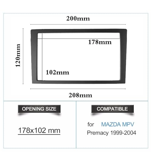 Double Din Fascia - MPV Premacy 1999-2004