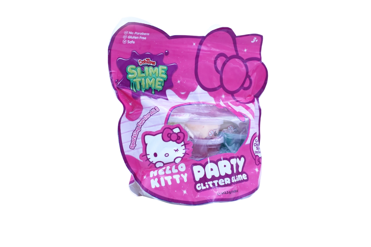 Slime time H.Kitty Party Glitter - 3+ years 12 pcs