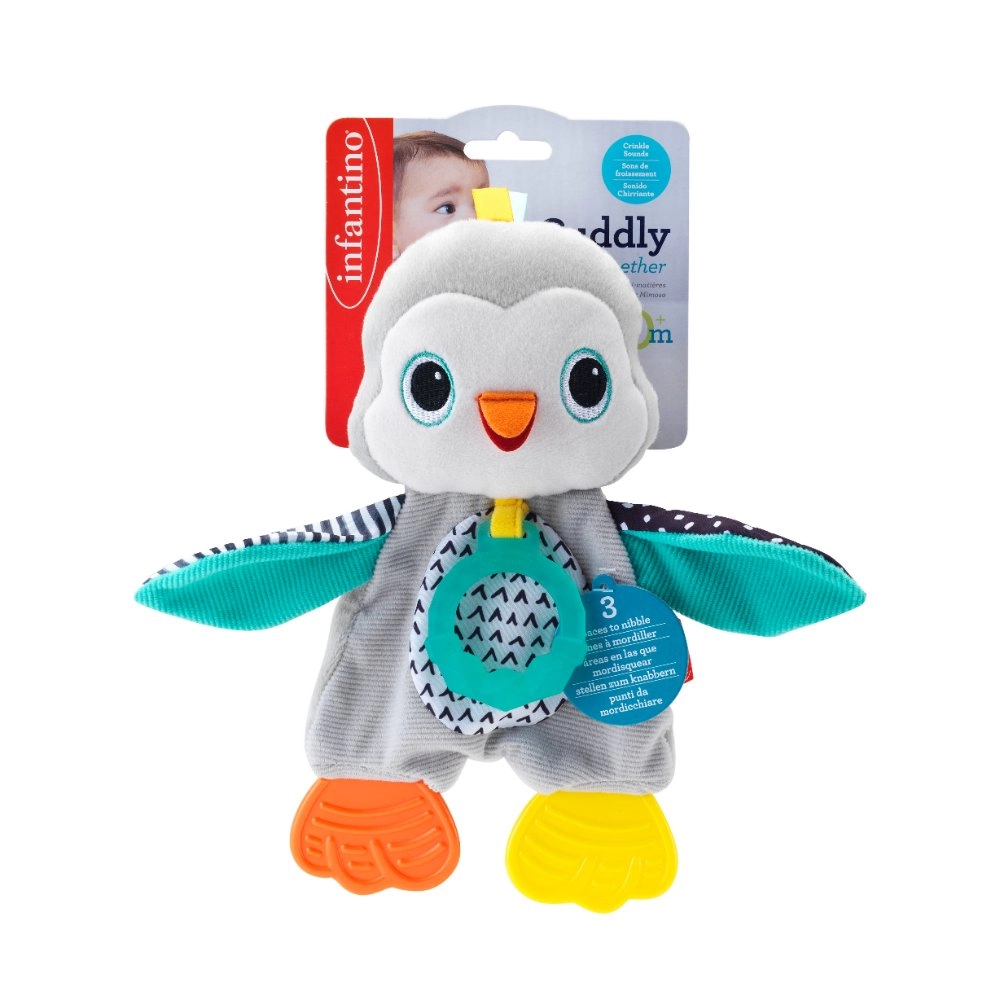 Cuddly Penguin Teether - 3 BPA-free teethers Suitable for newborns