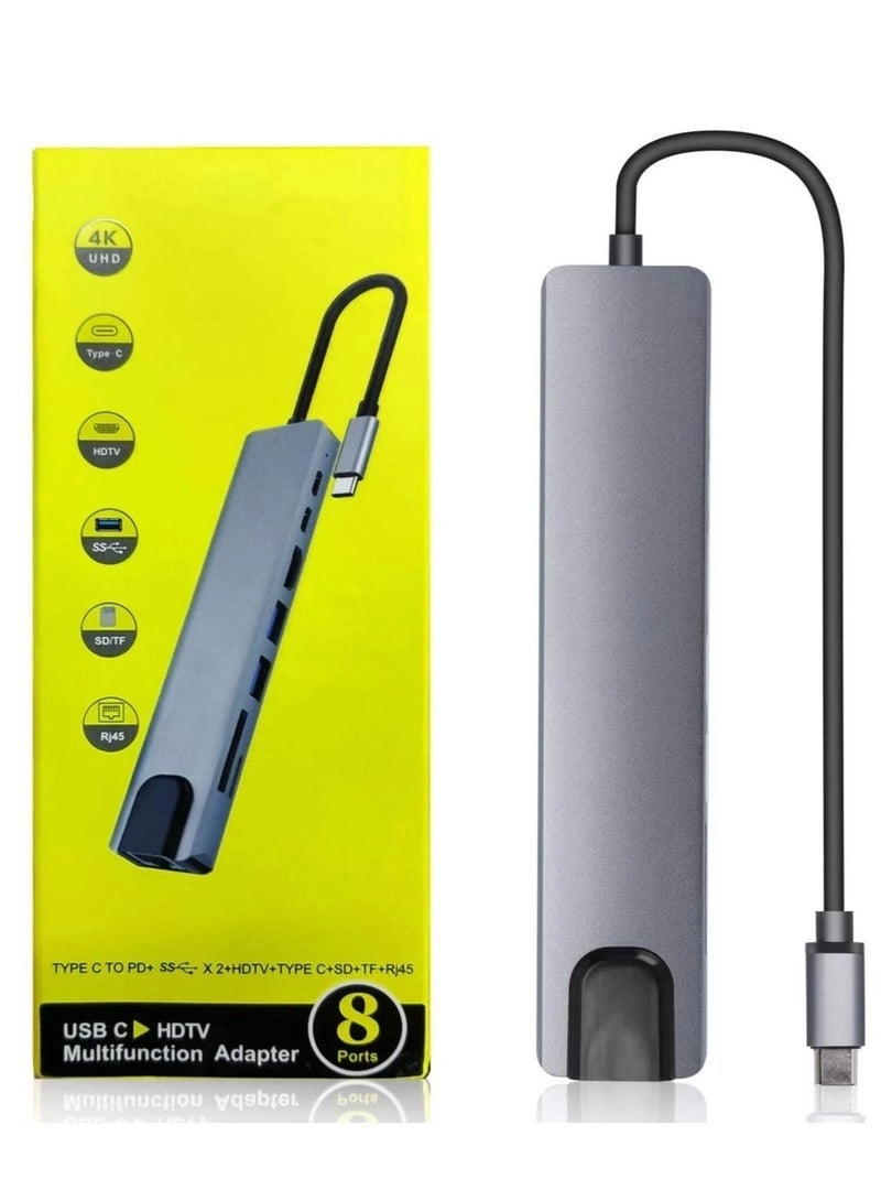 USB C Hub - 10-in-1 4K HDMI Ethernet