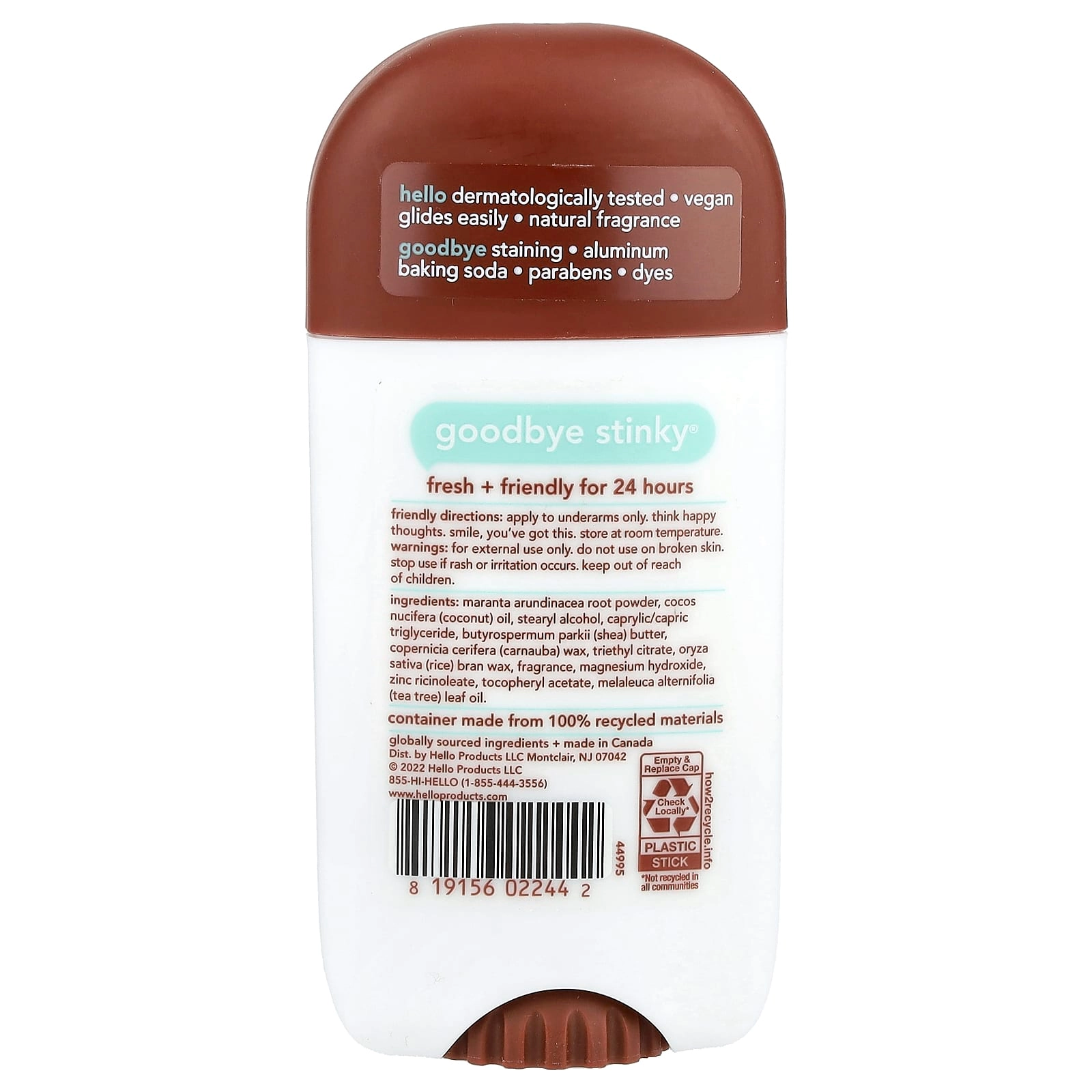 24 Hr Deodorant - Sweet Coconut 2.6 oz (73 g)
