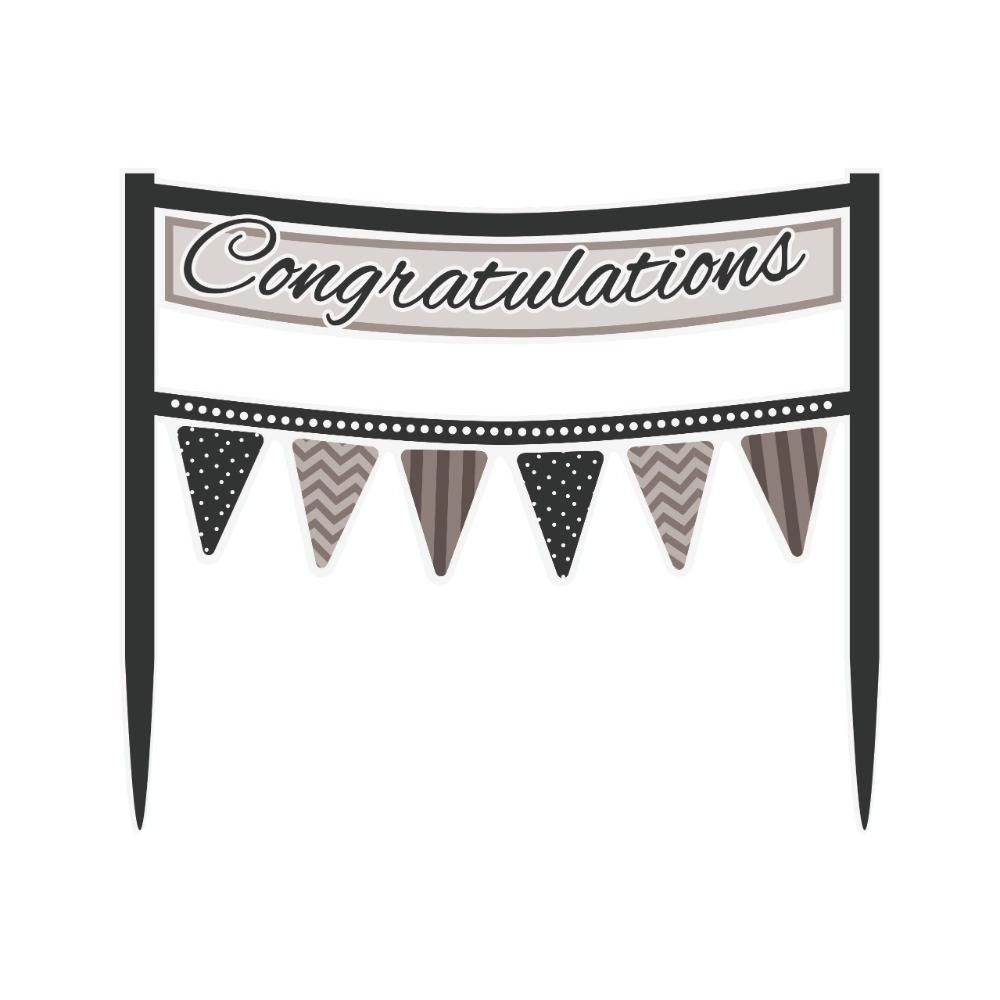 Party Zone Graduation Cake Banner