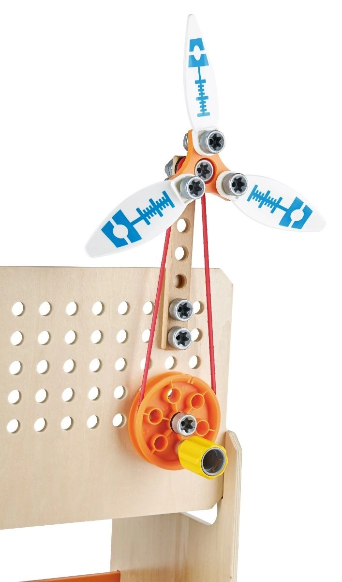 Junior Inventor Discovery Scientific Wooden Workbench - 4 + 58 pieces