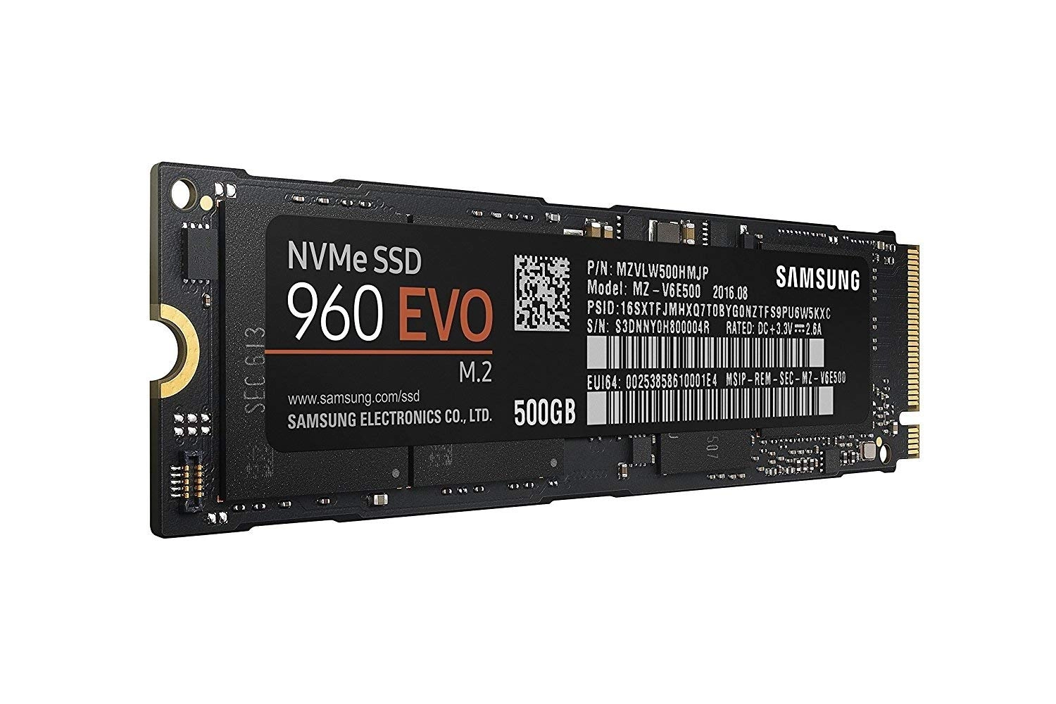 Samsung 960 EVO - 500 GB M 2