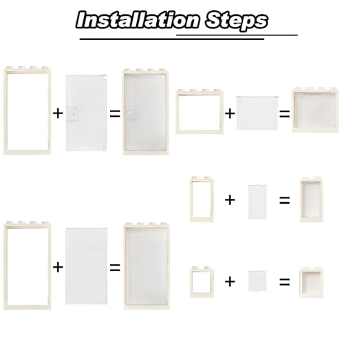 Windows and Doors Building Block Toy Set - 130 pcs