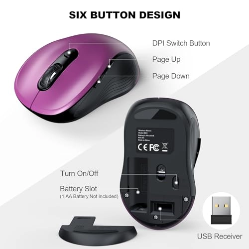 2.4G Ergonomic Mouse - Radio Frequency