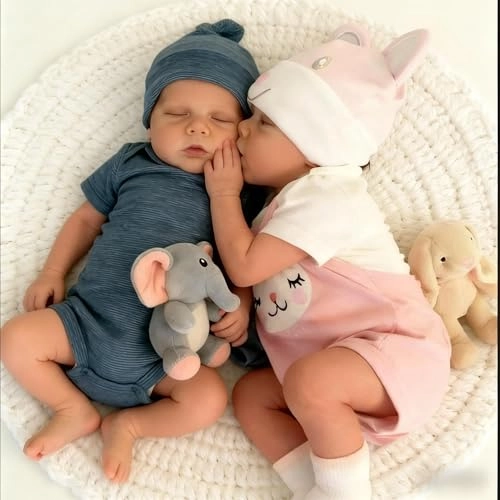 Reborn Baby Doll - 18 inch Silicone Boy and Girl Ages 3+ Bundle
