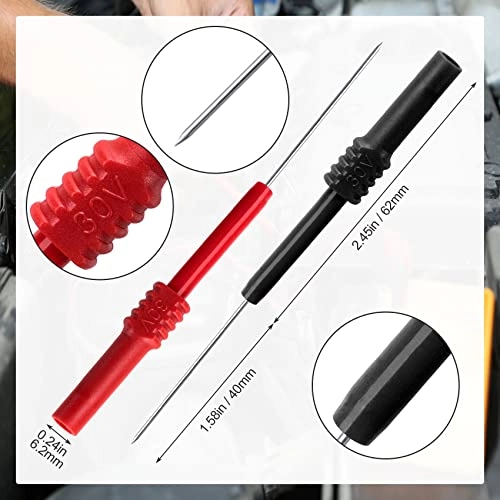 Flexible Back Probe Pins - 1A Max 30V/1A Standard 4mm Banana Socket