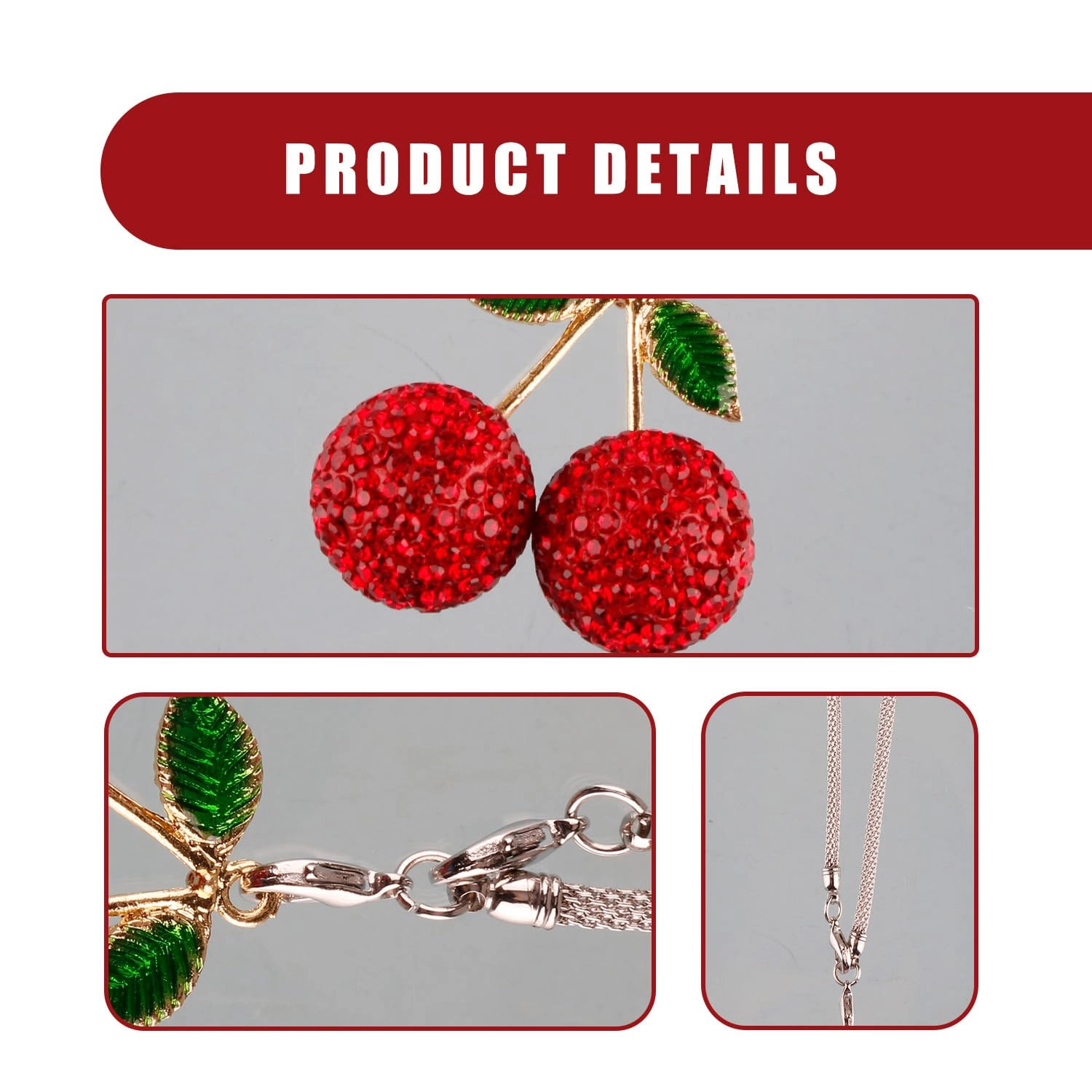 Bling Cherry Car Hanging Ornament
