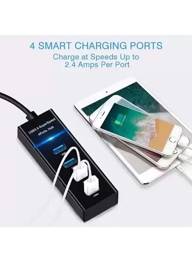 USB 3.0 Super Speed Hub - 4-Port Black
